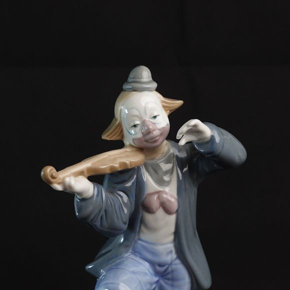 VTG Paul Sebastian Clown Porcelain Figurine Playing Violin Made In Mexico 1992 - Picture 8 of 16